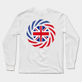 British American Multinational Patriot Flag Long Sleeve T-Shirt